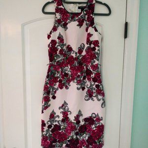 WHBM Floral Motif Dress